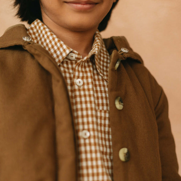 Cotton Jacket for Boys | Bomber Jacket | Brown