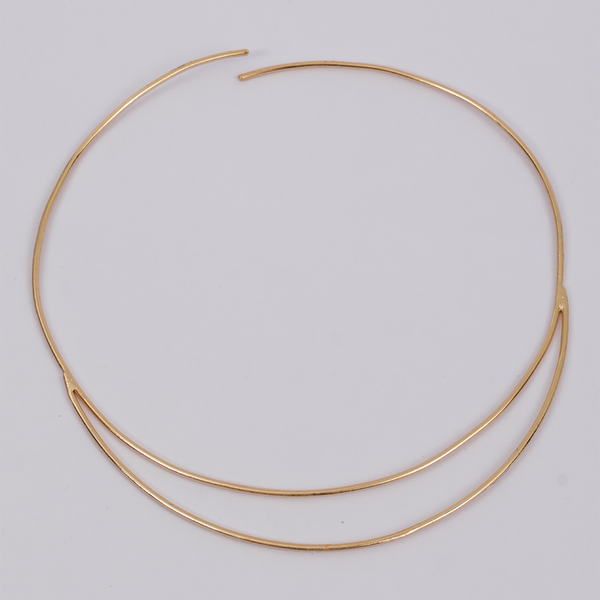 Brass Choker Necklace | 18K Gold Plated