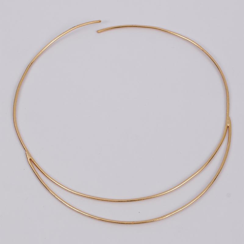 Brass Choker Necklace | 18K Gold Plated