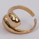 Brass Ring | Adjustable Ring | 22K Gold Plated