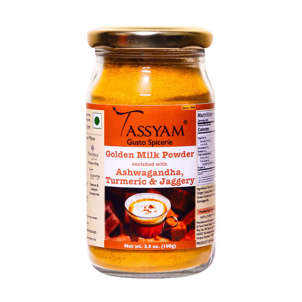 Golden Milk Powder | Ashwagandha, Turmeric & Jaggery | 100 g