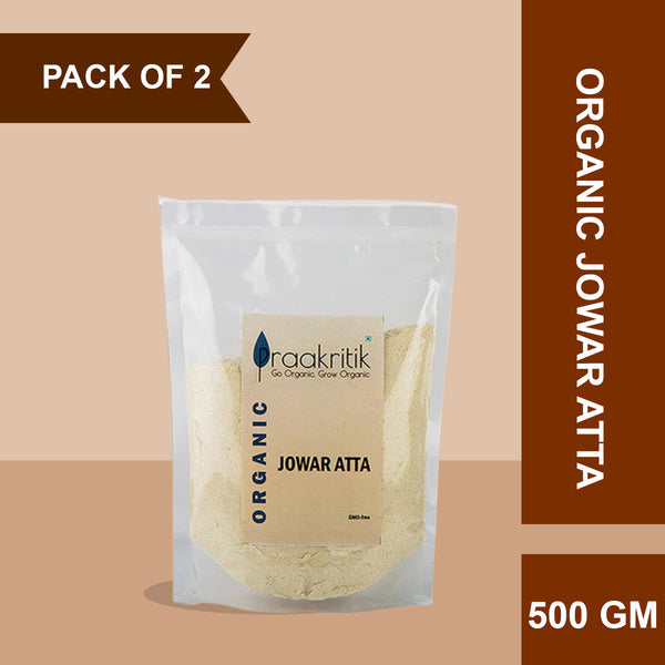 Sorghum Millet Flour | Jowar Atta | 500 g | Pack of 2 | High Fibre.