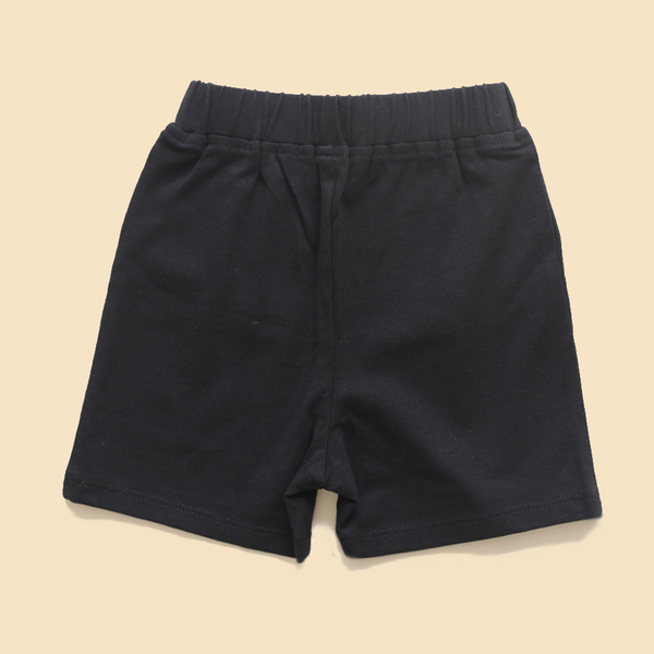 Organic Cotton Shorts for Kids | Black