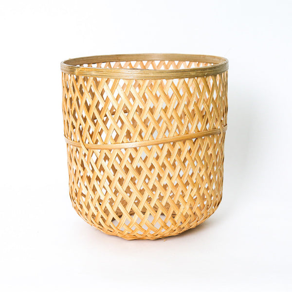 Bamboo Indoor Planter | 9 inches | Beige