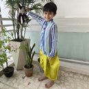 Cotton Dhoti Kurta Set for Boys | Indigo Blue