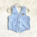 Cotton Waistcoat for Boys | Blue