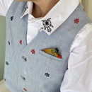 Cotton Waistcoat for Boys | Blue