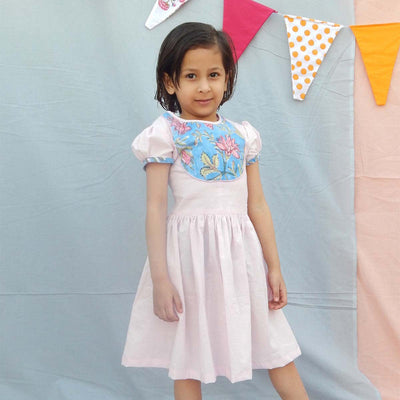 Birthday Dress | Cotton Dress for Girls | Pink