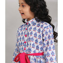 Birthday Dress | Cotton Shirt Dress for Girls | White