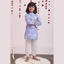 Cotton Kurta Pajama Set for Kids | Blue