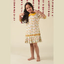 Birthday Dress | Cotton Dress for Girls | Yellow