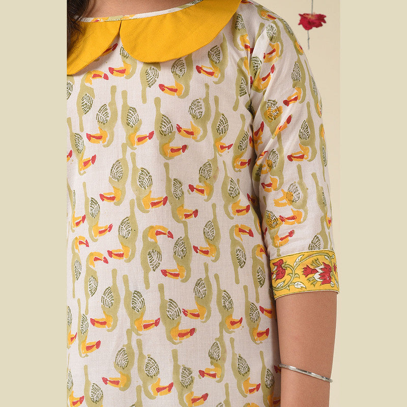 Birthday Dress | Cotton Dress for Girls | Yellow