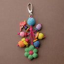 Crochet Charm Keychain | Multicolour | 13 cm