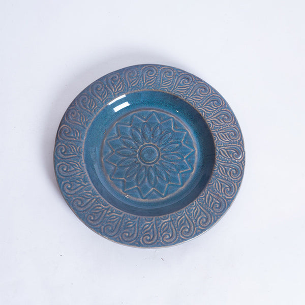 Ceramic Pasta Plate | Blue | 10 inches