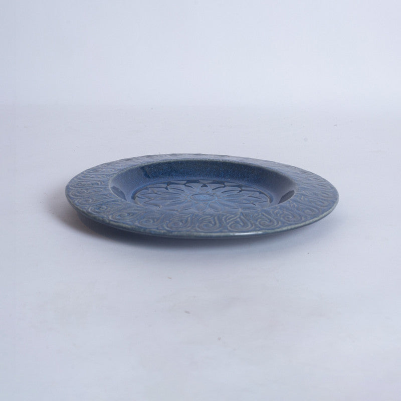 Ceramic Pasta Plate | Blue | 10 inches