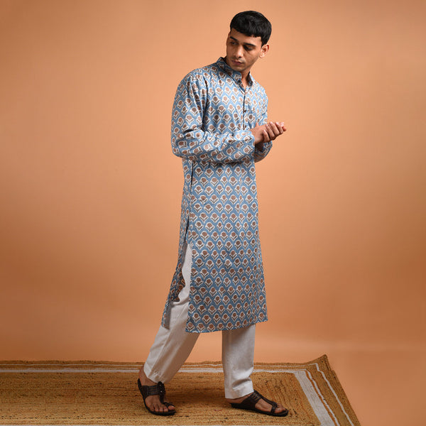 Cotton Kurta | Grey