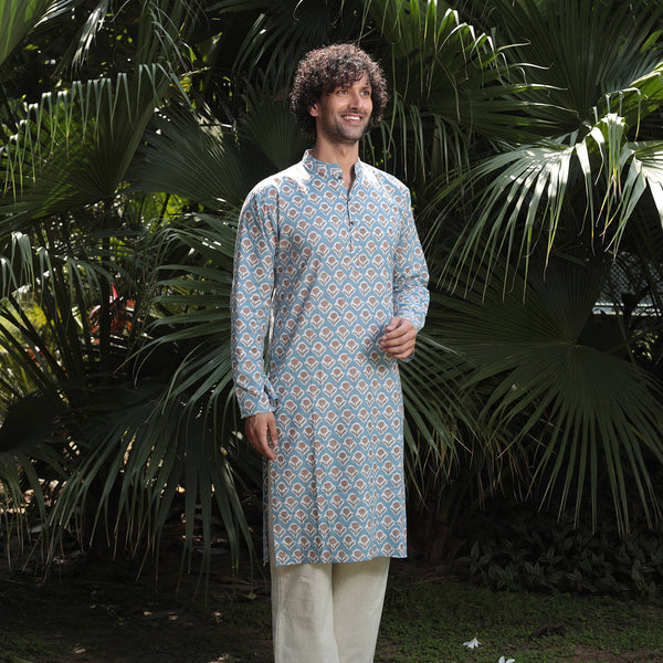 Cotton Kurta | Grey