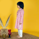 Cotton Kurta Pajama for Kids | Pink