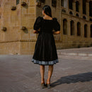 Dress for Women | Cotton Tiered Dress | Black