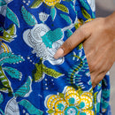 Cotton Dress for Women | Handblock Print | Blue