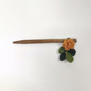 Cotton Yarn Hair Stick | Tangerine