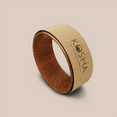 Yoga Accessories | Cork Yoga Wheel | Non-Slip | Brown