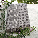 Pure Cotton Throw | Handwoven | Grey