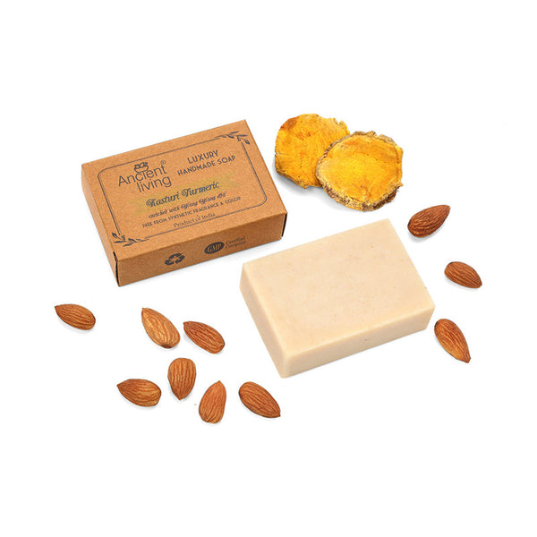 Kasturi Turmeric Soap | 100 g | Pack of 3