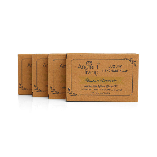 Kasturi Turmeric Soap | 100 g | Pack of 3