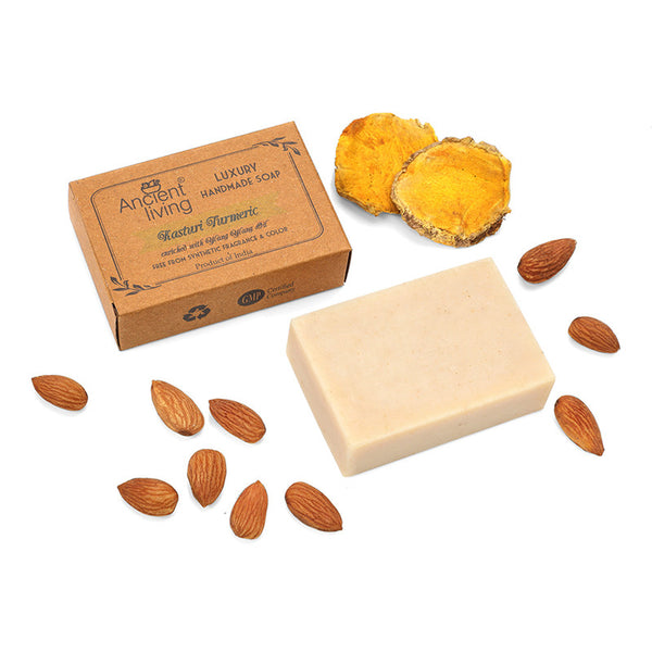 Kasturi Turmeric Soap | 100 g | Pack of 3