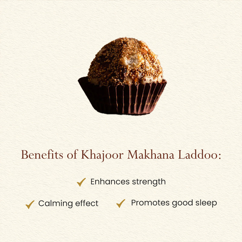 Khajoor Makhana Laddoo | Calmind Effect | Pack of 12