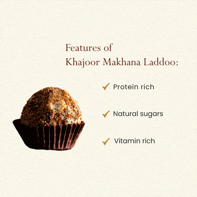 Khajoor Makhana Laddoo | Calmind Effect | Pack of 12