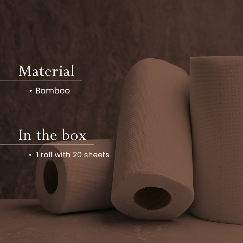 Bamboo Kitchen Roll | Reusable | 20 Sheets