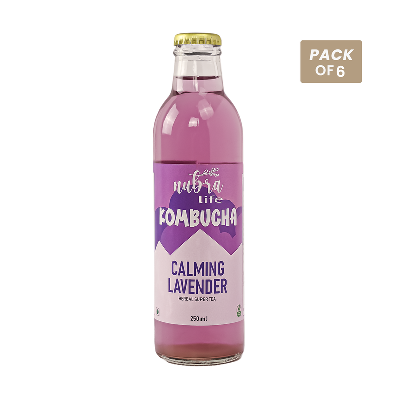 Kombucha | Calming Lavender | Digestive Enzymes | 250 ml | Pack of 6