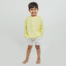 Linen Co Ord Set for Kids | Yellow