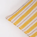 Pure Linen Cushion Cover | Striped | Yellow