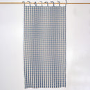 Pure Linen Curtain | Checkered | Blue