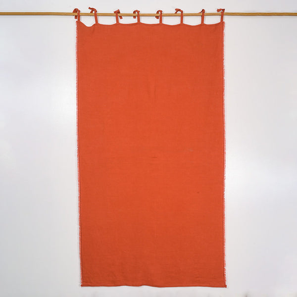 Pure Linen Curtain | Orange