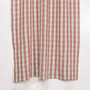 Pure Linen Curtain | Checkered | Red