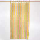 Pure Linen Curtain | Checkered | Yellow