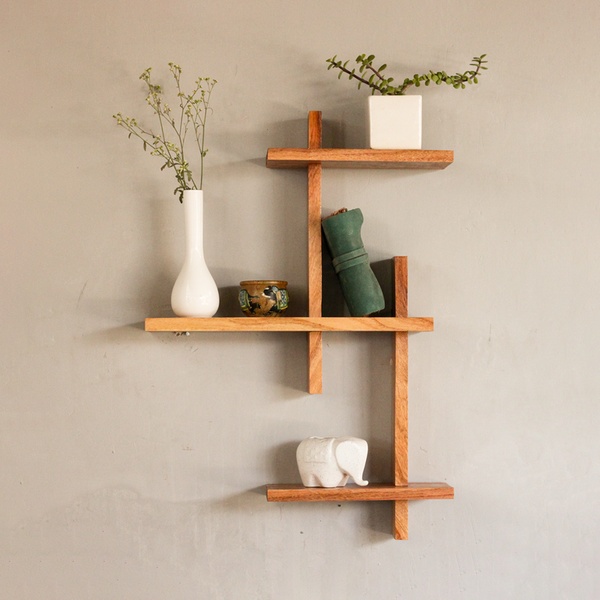 Wooden Wall Shelf | Light Brown