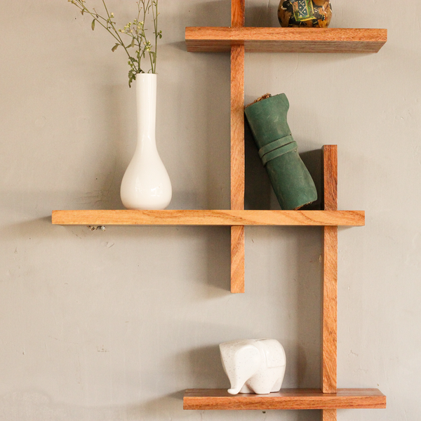 Wooden Wall Shelf | Light Brown