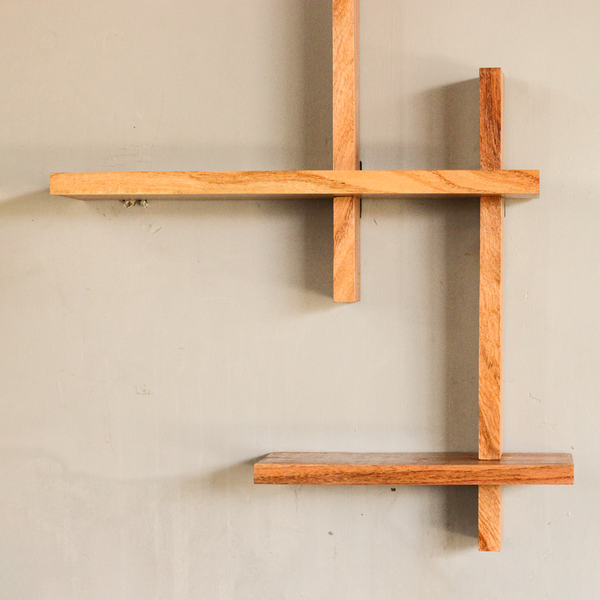 Wooden Wall Shelf | Light Brown