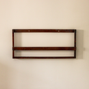 Wooden Shoe Rack | Wall Mounted | Brown