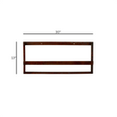 Wooden Shoe Rack | Wall Mounted | Brown