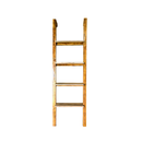 Wooden Ladder Shelf | Book Shelf | Planter Stand | White & Brown.