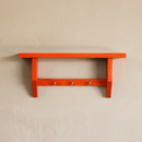 Wooden Wall Shelf | Keychain Holder | Orange