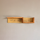 Wooden Wall Shelf | Key Holder | Brown