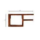 Wooden Shelf | Toilet Paper Holder | Brown