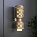 Decorative Wall Lamp | Bamboo & Stainless Steel | Matte Finish | 22 inches